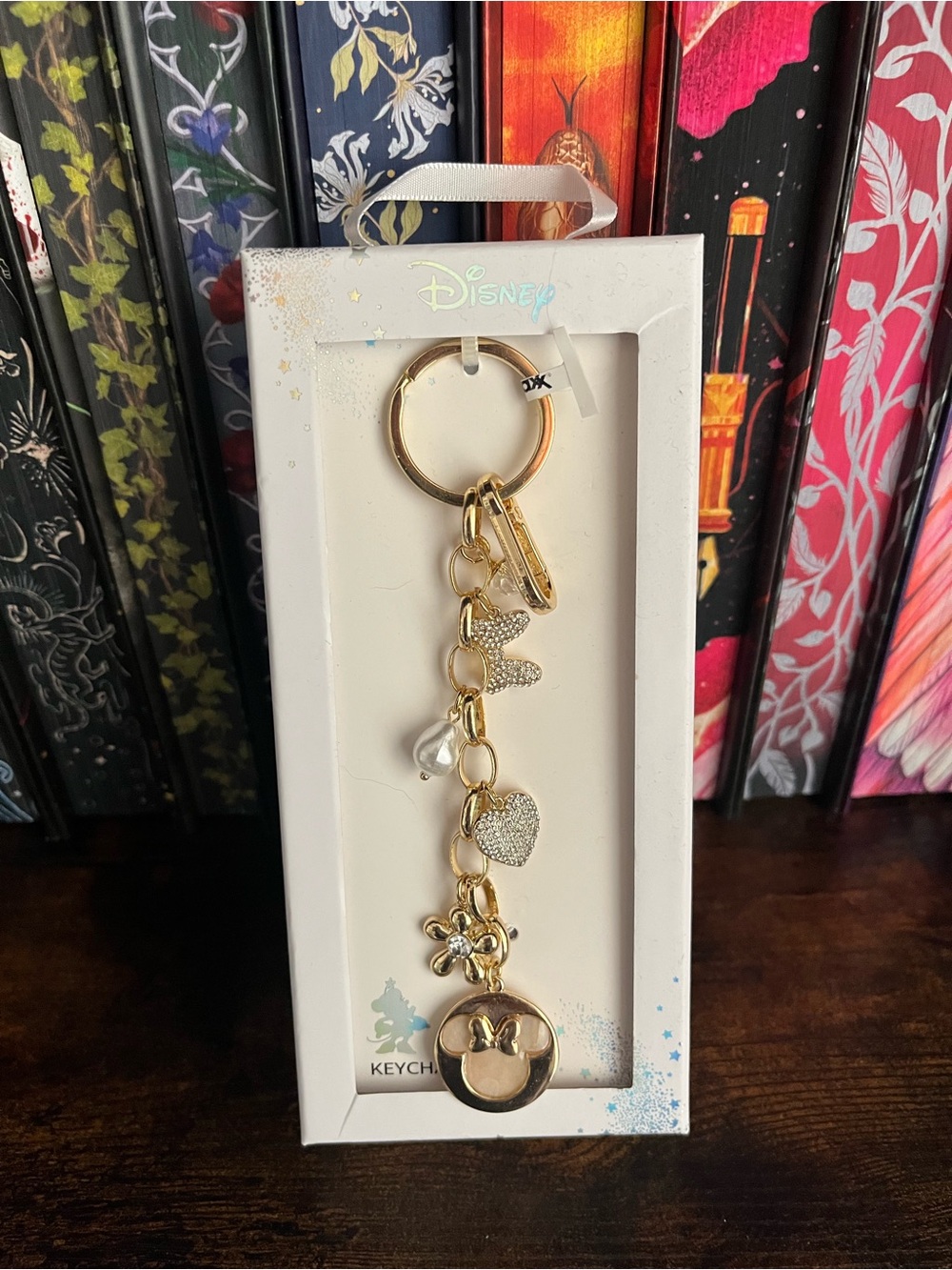 Disney Gold Minnie Mouse Charm Key Bagcharm